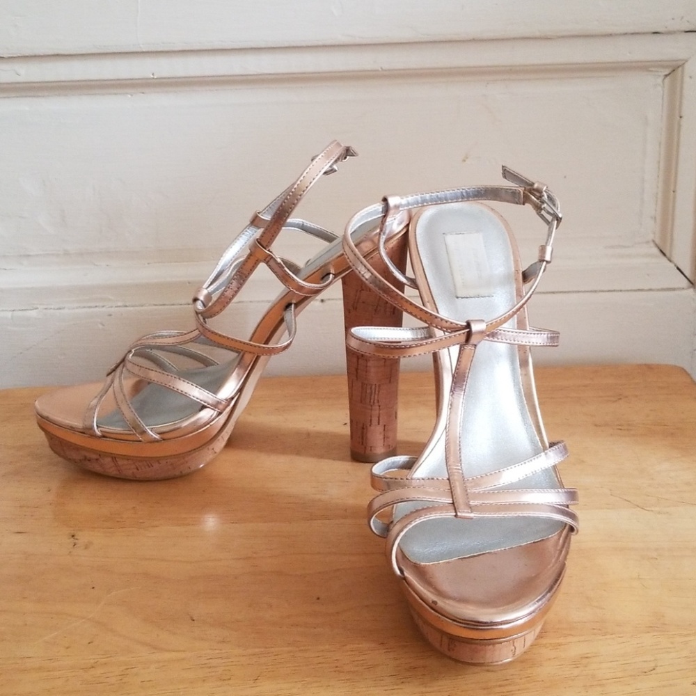 Rose Gold Ann Taylor Sandals